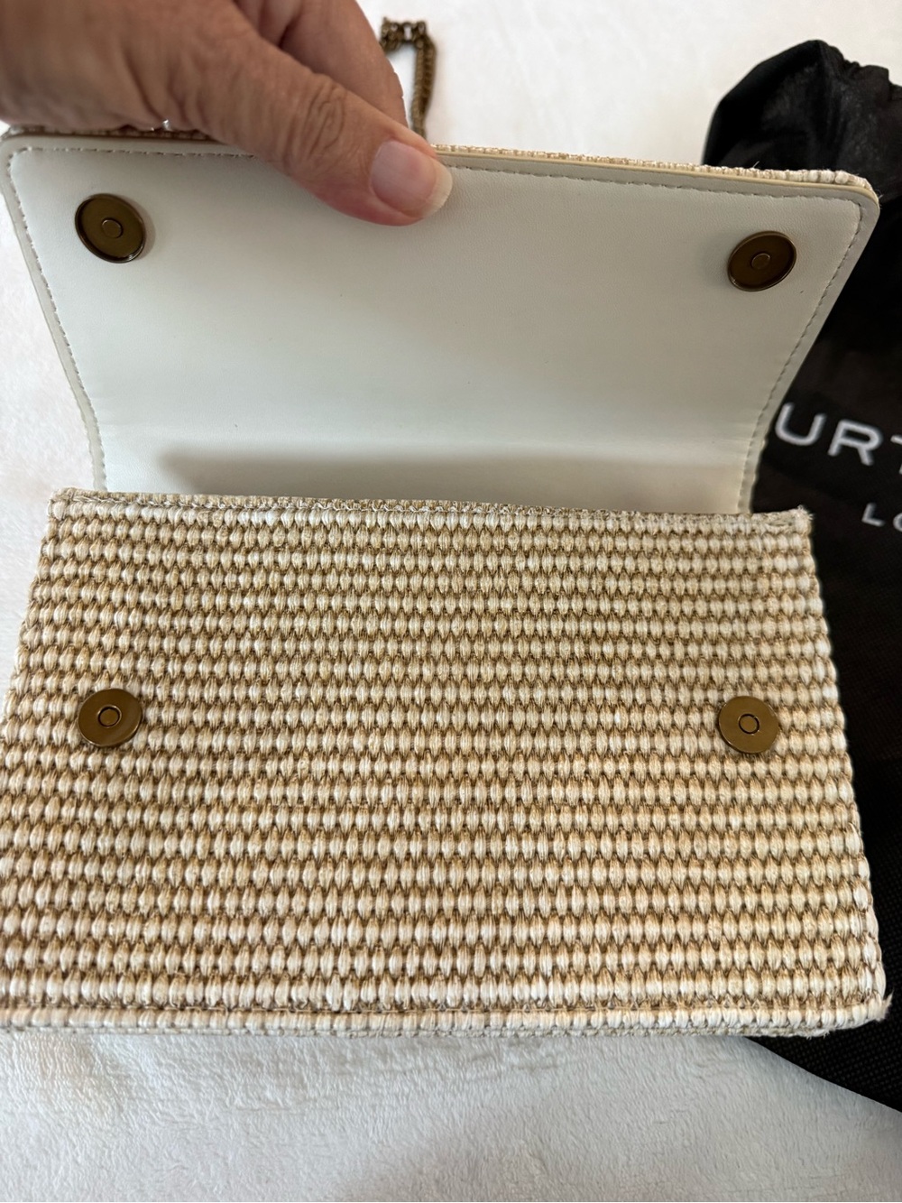Kurt Geiger Small Shoreditch Eagle Crossbody Bag Neutral with Dust Bag - Picture 5 of 8